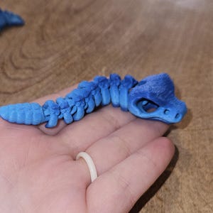Skeleton RattleSNEK 4&quot;– 3D Printed Articulated Snake
