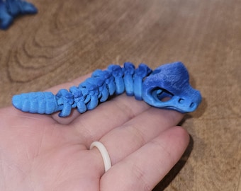 Skeleton RattleSNEK 4"– 3D Printed Articulated Snake