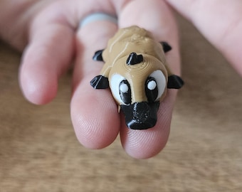 Baby Platypus –2" 3D Printed Articulated Animal With or Without Hat