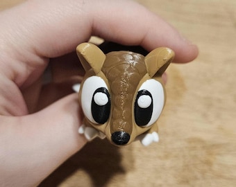 Articulated 3D Printed Armadillo • Fidget Desk Toy (4")