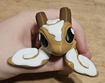 Tortuga Cinnaswirl Pequeña - Juguete articulado impreso en 3D (10 cm)