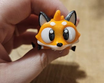 Fox – Small 3.5" 3D Printed Articulated Woodland Creature |
