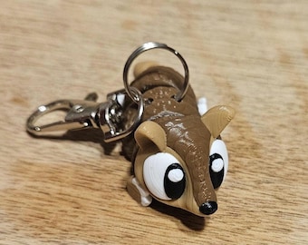 Gordeldiersleutelhanger | 2" | 3D-geprinte gelede beestjes