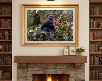 Digital Print: Blue Monkey