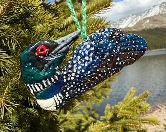 Common Loon Salt Dough Ornament