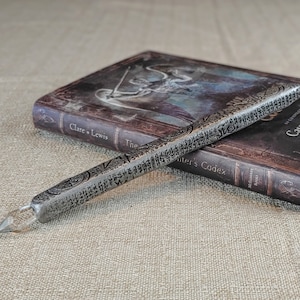 Silver Shadowhunter Stele with Crystal Point