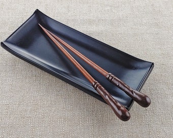 Walnut Handle Wizard Wand Bamboo Chopsticks