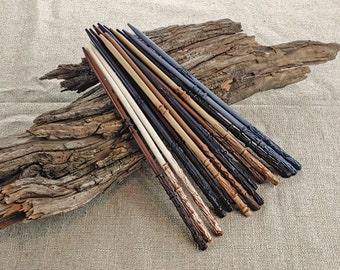 Natural Color Wood Wizard Wands: Party Favors, Wedding Decor (Set of 5-20)
