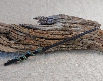 Black and Green Wizard School Wand / Magic Wand / Party Favor Wand