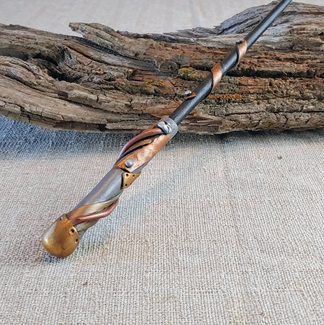 Buy Steampunk Wizard Wand: Handcrafted Metal Wrap Cosplay Prop Online in  India