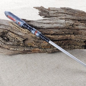 Fire Elemental Wizard Wand / Wood Magic Wand / Fantasy Wand / Master Handcrafted Wand / Sonic Screwdriver Wand
