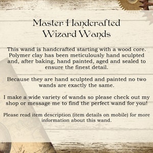 Cthulhu Octopus Wizard Wand, Hand-Crafted Wood, Magic and Fantasy image 7