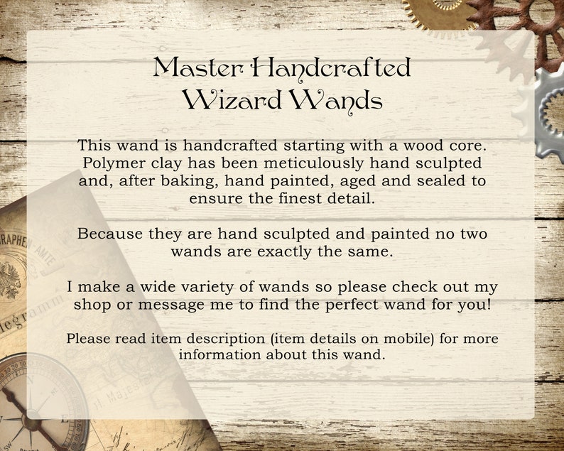 Cthulhu Octopus Wizard Wand, Hand-Crafted Wood, Magic and Fantasy image 7