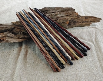 12 Inch Party Favor Wands PKG of 5-20 -  Natural Color Wizard Wands / Magic Wands / Wedding Favors