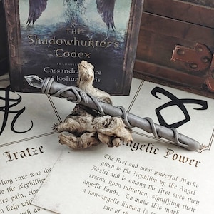Silver Vine Shadowhunter Stele with Crystal Point