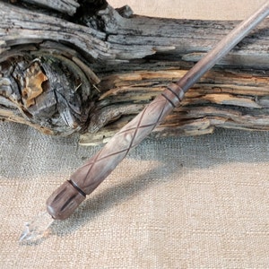 Aged Wood Wizard Wand, Handcrafted Wood, Magic and Fantasy