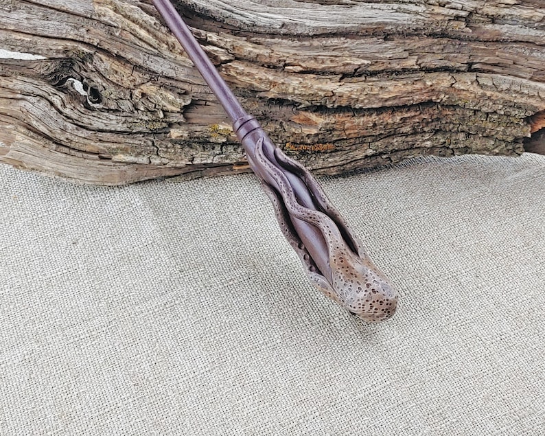Cthulhu Octopus Wizard Wand, Hand-Crafted Wood, Magic and Fantasy image 5