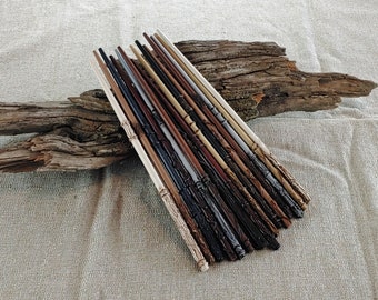 Natural Color Wood Wizard Wands with Drybrush: Party Favors, Cosplay Props (Set of 5-20)