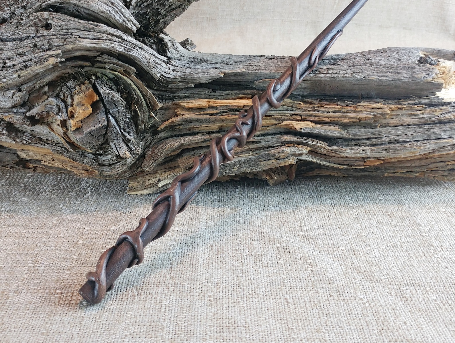 Delicate Vine Wizard Wand / Handcrafted Wood Magic Wand / Etsy