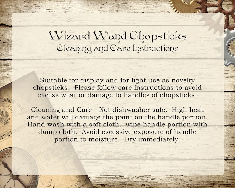 Wizard Wand Bamboo Chopsticks Vine Etsy