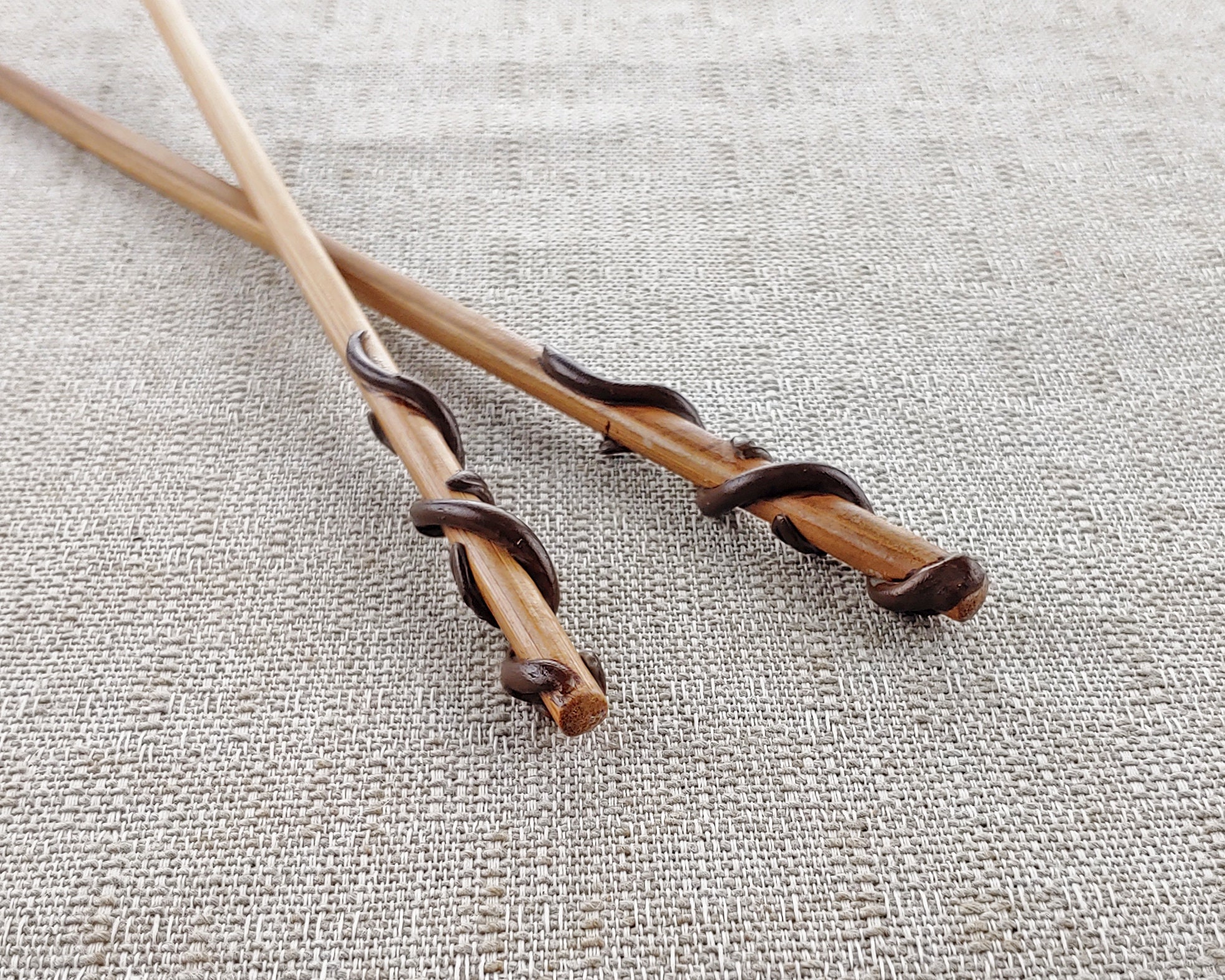 Wizard Wand Bamboo Chopsticks Vine Etsy Canada