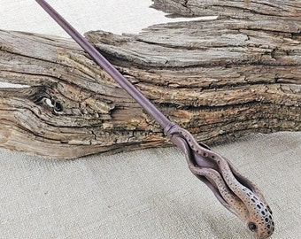 Cthulhu Octopus Wizard Wand, Hand-Crafted Wood, Magic and Fantasy