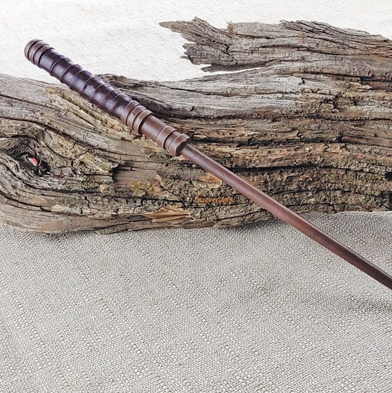 Leather Wrap Wizard Wand, Handcrafted Wood, Magic and Fantasy