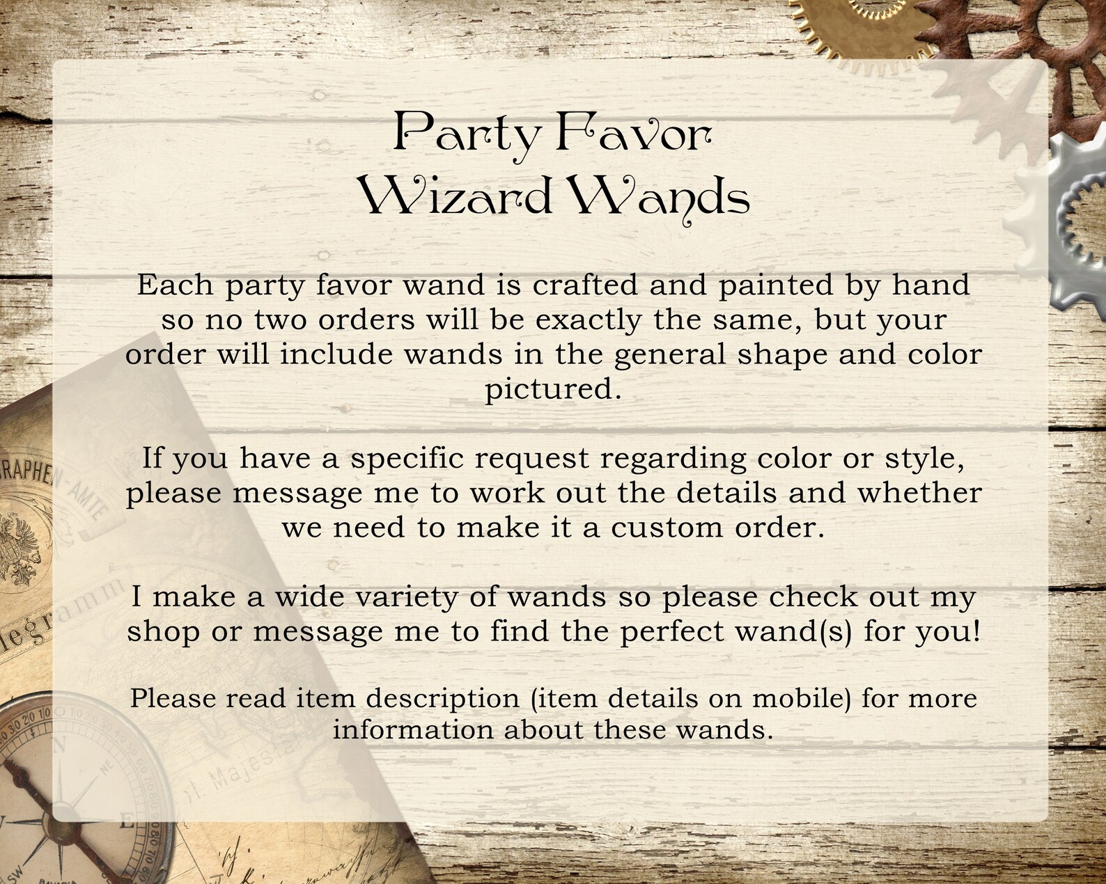 12 Inch Party Favor Wands PKG of 25100 Natural Color Wizard Etsy