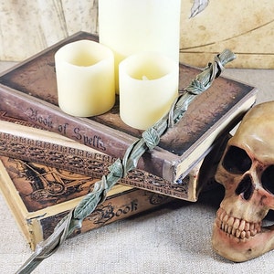 Emberthorn Wizard Wand, Wood Magic Wand, Fantasy Wand, Master Handcrafted Wand