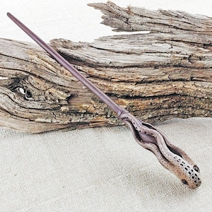 Cthulhu Octopus Wizard Wand, Hand-Crafted Wood, Magic and Fantasy image 2