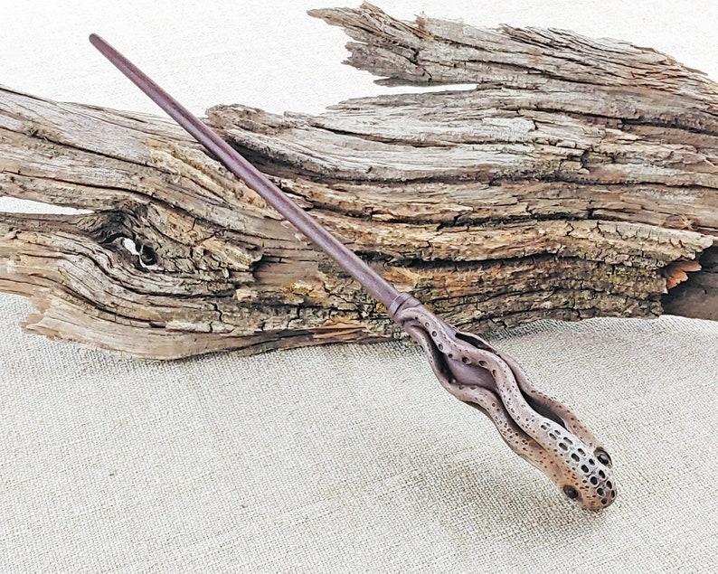 Cthulhu Octopus Wizard Wand, Hand-Crafted Wood, Magic and Fantasy image 2
