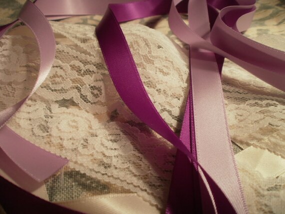 Wedding Ribbon Wands 225 Diy Lace Wedding Wands Two Etsy