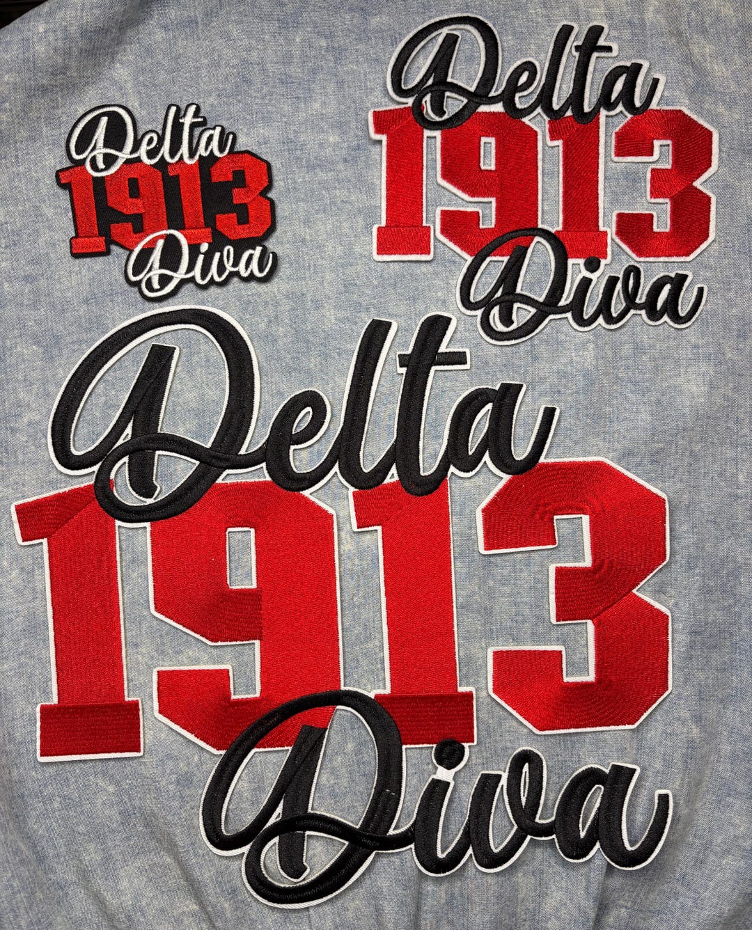 Delta 1913 Diva Patch | Sorority Embroidered Apparel | Divine 9 Gift - Etsy
