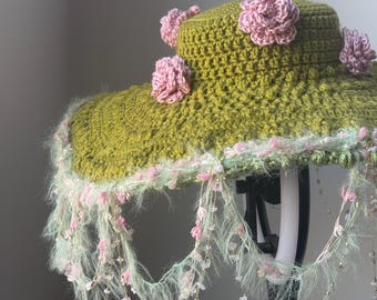 Patrón de gorro de crochet Kikimora