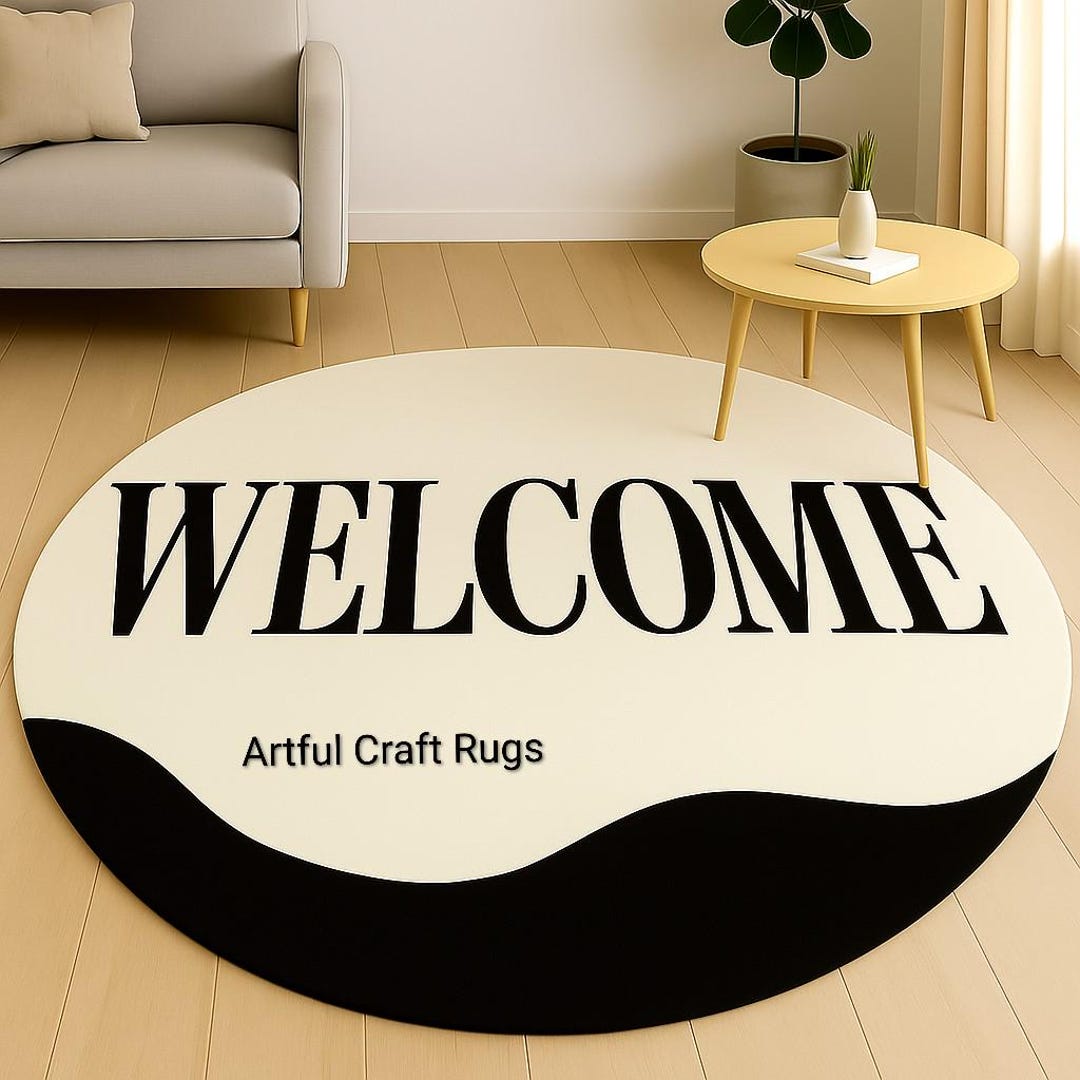 Hand Tufted Wool Round Rug – 