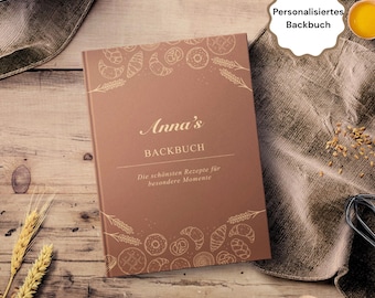 Backbuch met naam personaliseerbaar - Boek met boeken - Geschenk voor rug - Hardcover Backbuch personalisiert