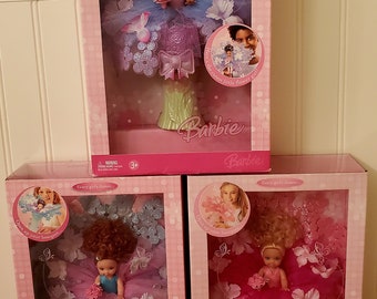 Barbie Flower Bouquet girls set of 3 issued 2006