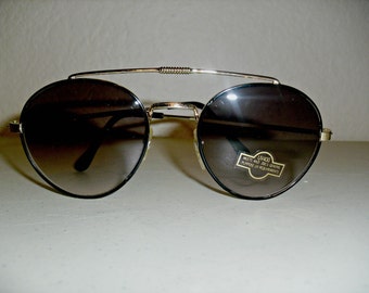 True Vintage Round Brow Bar  Sunglasses   John Lennon Round Sunglasses 80s