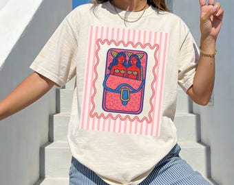 Camiseta Sardine, Camiseta La Dolce Vita, Camiseta Mermaid Coastal Sardines, Gráfico Italian Summer, Camiseta Trendy Laned Fish Girl, Comfort Colors®