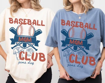 Retro Baseball Game Day Comfort Farben Shirt, Baseball Mom T-Shirt, Sportsaison Bekleidung