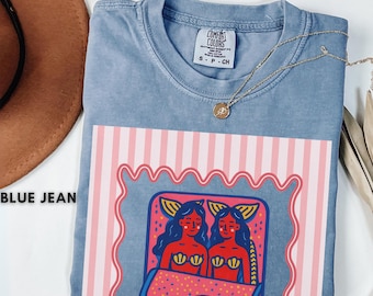 Sardinen-Hemd, La Dolce Vita T-Shirt, Meerjungfrau-Küstensardinen-Hemd, italienische Sommergrafik, trendiges Dosenfisch-Mädchen-Hemd, Comfort Colors®