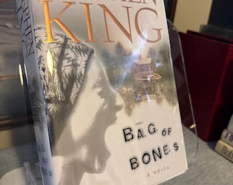 Saco de huesos de Stephen King (Primera edición de 1998, tapa dura Scribner con sobrecubierta)