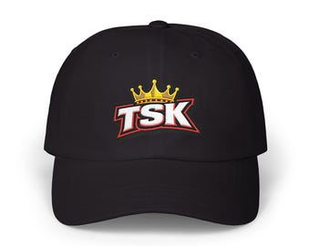 Gorra clásica de béisbol con logo de corona TSK / Gorra de béisbol bordada