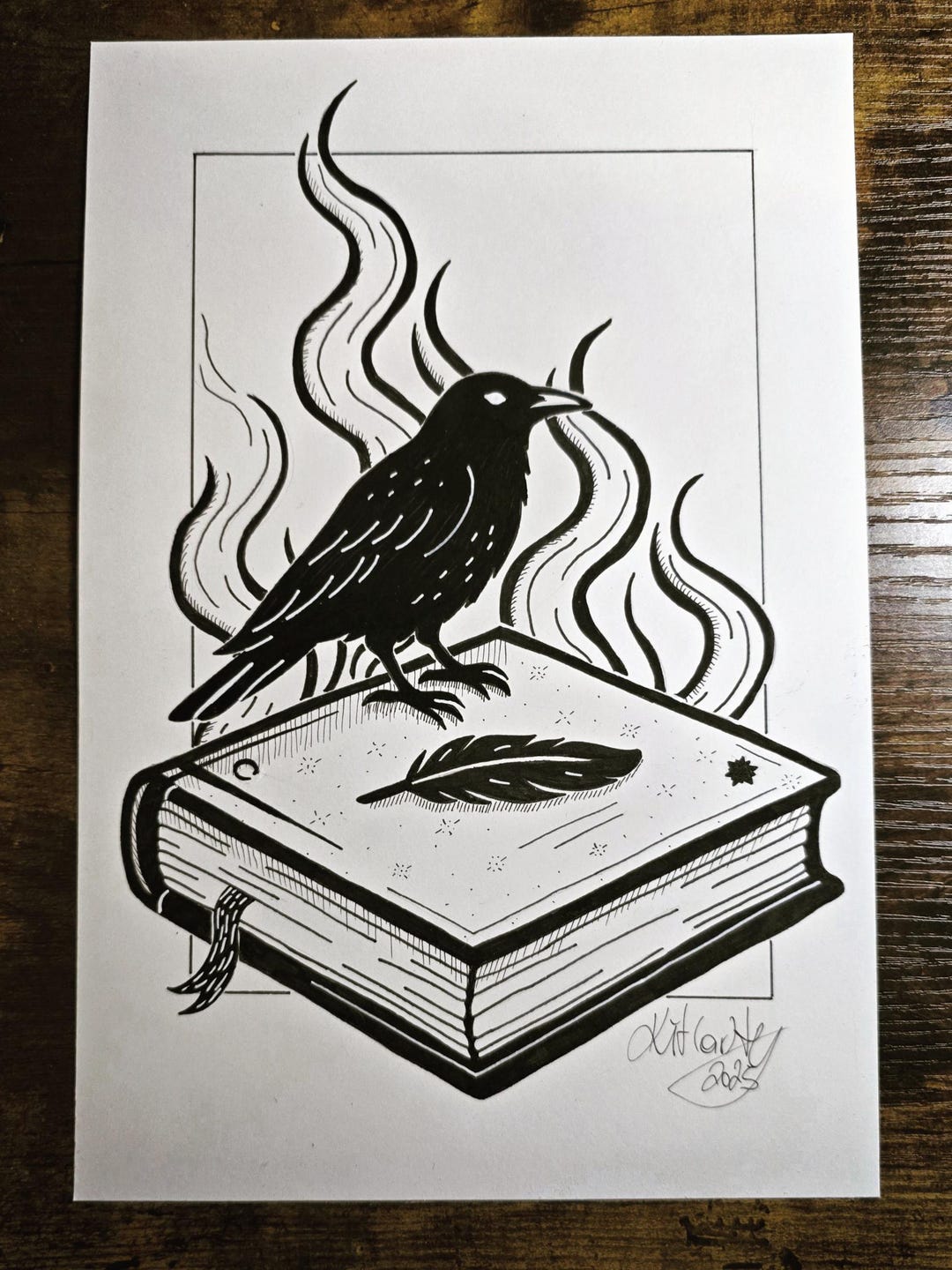 Close the Chapter – Symbolic Hand-drawn Artwork | Moonart by Kitarty ...