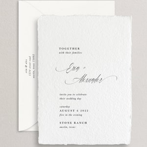 Handmade Paper Letterpress Wedding Invitation Custom Venue Illustration Save the Dates Wedding Invites Menus Erin Sample image 7