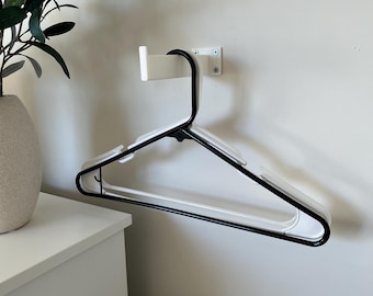 Wall Mounted Hanger Holder | Clothes & Hanger Organizer for Laundry Room and Closet