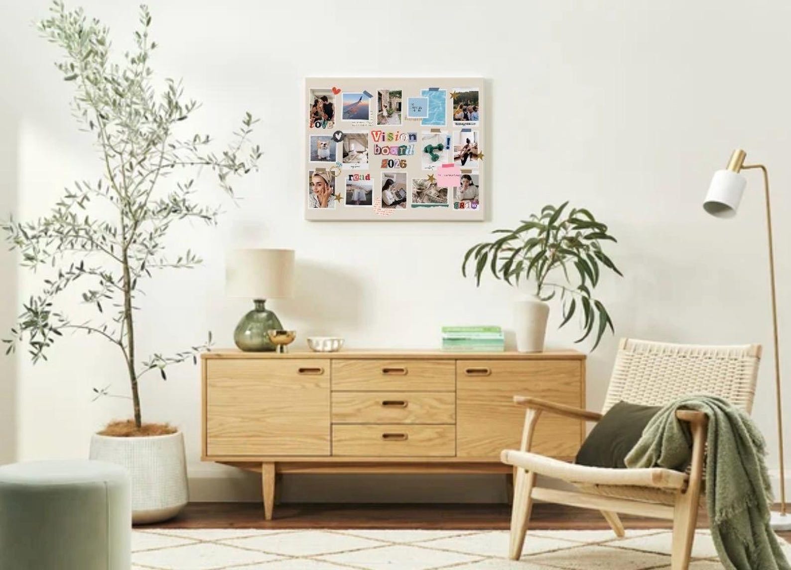 Custom Vision Board on Canvas: Personalized Dream Life Wall Art - Etsy