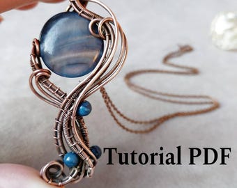 Anleitung für Drahtgeflecht mit Anhänger Dark Pearl (PDF)