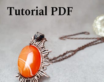 Wire Wrap Sun Pendant Tutorial: Step-by-Step Guide (PDF)