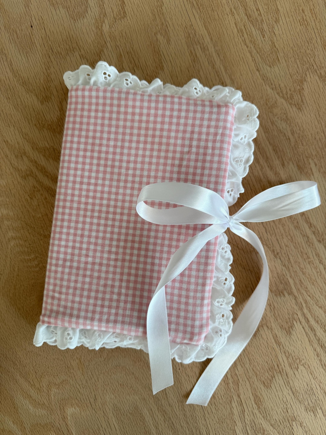 Pink Gingham Journal Cover A5 Customizable - Etsy